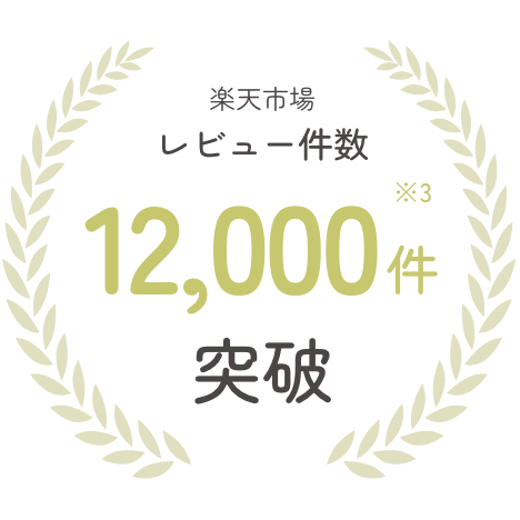 楽天市場レビュー件数12,000件突破